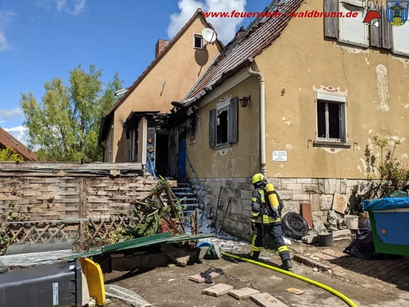 Wohnhausbrand, Waldbüttelbrunn, 18.05.2021